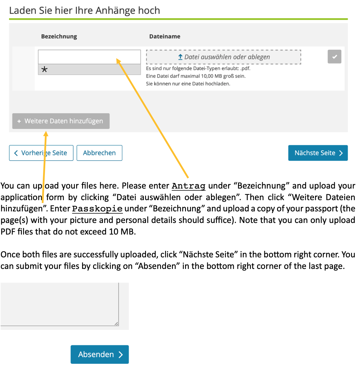 visual Instruction tax ID application form part 3